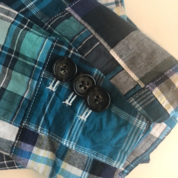 Talbots jacket blue squares and lines lining too - Picture 9 of 9